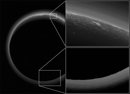 НАСА показало "сумеречную зону" Плутона (фото)