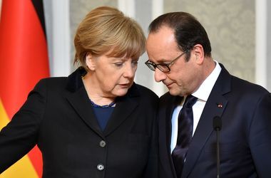 Олланд и Меркель озвучили свою позицию по Донбассу и "минскому формату"