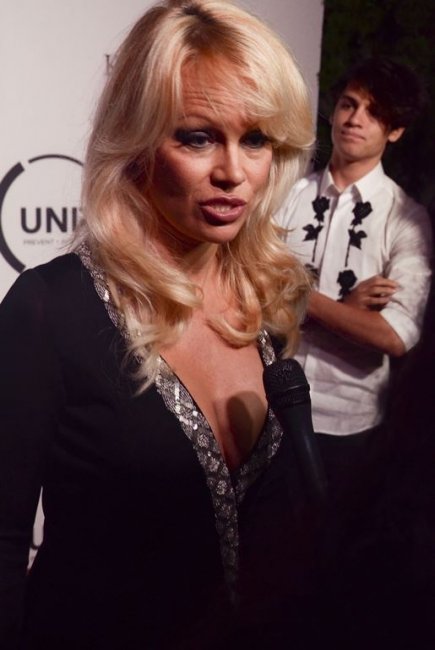 27-летняя украинская топ-модель в прозрачном платье затмила Памелу Андерсон на вечеринке (фото)