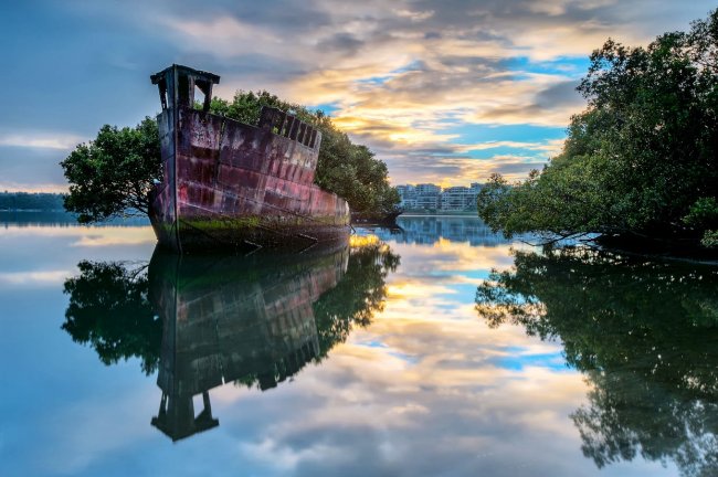 Заброшенный корабль SS Ayrfield